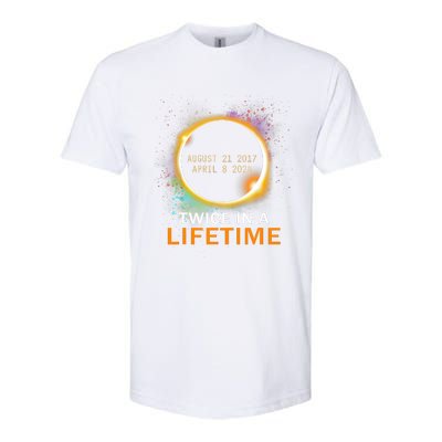 Total Solar Eclipse Twice In A Lifetime 2024 Total Eclipse Softstyle® CVC T-Shirt