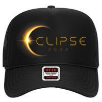 Total Solar Eclipse America Totality April 8 2024 Astronomy High Crown Mesh Back Trucker Hat