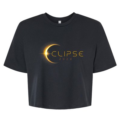 Total Solar Eclipse America Totality April 8 2024 Astronomy Bella+Canvas Jersey Crop Tee