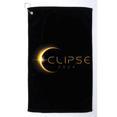 Total Solar Eclipse America Totality April 8 2024 Astronomy Platinum Collection Golf Towel