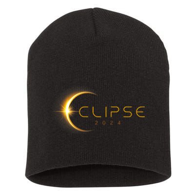 Total Solar Eclipse America Totality April 8 2024 Astronomy Short Acrylic Beanie