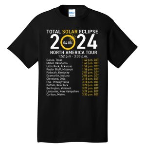 Total Solar Eclipse April 8 2024 Path Of The Eclipse Tall T-Shirt