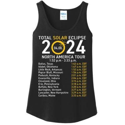 Total Solar Eclipse April 8 2024 Path Of The Eclipse Ladies Essential Tank