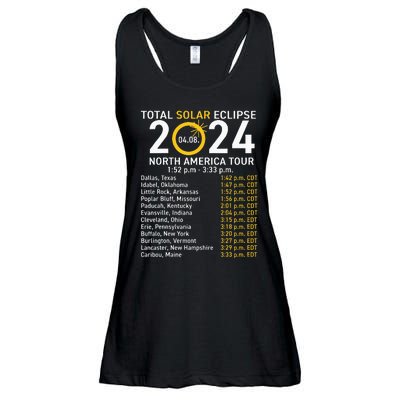 Total Solar Eclipse April 8 2024 Path Of The Eclipse Ladies Essential Flowy Tank