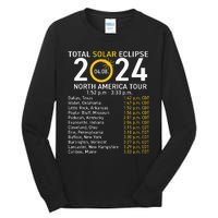 Total Solar Eclipse April 8 2024 Path Of The Eclipse Tall Long Sleeve T-Shirt