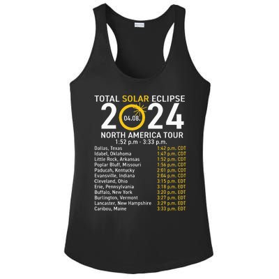 Total Solar Eclipse April 8 2024 Path Of The Eclipse Ladies PosiCharge Competitor Racerback Tank