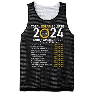 Total Solar Eclipse April 8 2024 Path Of The Eclipse Mesh Reversible Basketball Jersey Tank