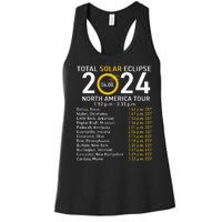 Total Solar Eclipse April 8 2024 Path Of The Eclipse Women's Racerback Tank