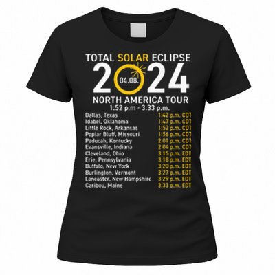 Total Solar Eclipse April 8 2024 Path Of The Eclipse Women's T-Shirt