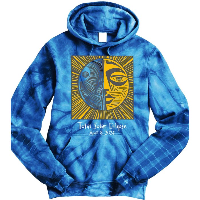 Total Solar Eclipse April 8 2024 Tie Dye Hoodie