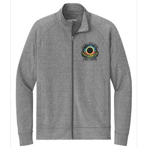 Total Solar Eclipse I Was There Monday April 8th 2024 Stretch Full-Zip Cadet Jacket