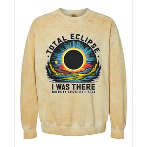 Total Solar Eclipse I Was There Monday April 8th 2024 Colorblast Crewneck Sweatshirt