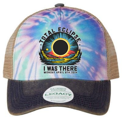 Total Solar Eclipse I Was There Monday April 8th 2024 Legacy Tie Dye Trucker Hat