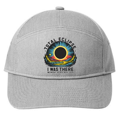 Total Solar Eclipse I Was There Monday April 8th 2024 7-Panel Snapback Hat