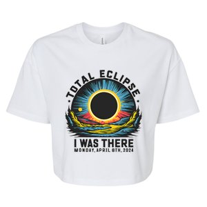 Total Solar Eclipse I Was There Monday April 8th 2024 Bella+Canvas Jersey Crop Tee