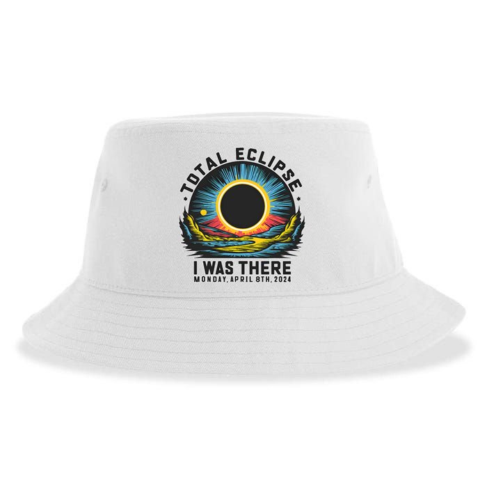 Total Solar Eclipse I Was There Monday April 8th 2024 Sustainable Bucket Hat