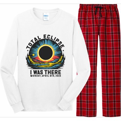 Total Solar Eclipse I Was There Monday April 8th 2024 Long Sleeve Pajama Set