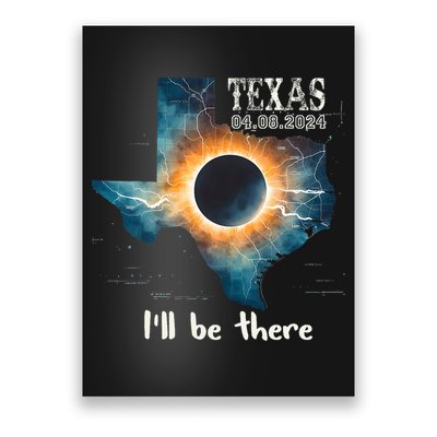 Total Solar Eclipse 2024 Texas Poster