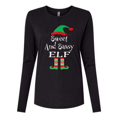 The Sassy Elf Family Matching Group Christmas Gift Funny Womens Cotton Relaxed Long Sleeve T-Shirt