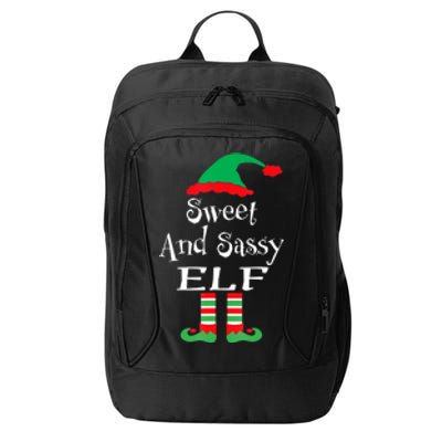 The Sassy Elf Family Matching Group Christmas Gift Funny City Backpack