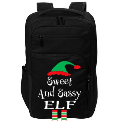 The Sassy Elf Family Matching Group Christmas Gift Funny Impact Tech Backpack