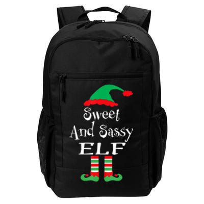 The Sassy Elf Family Matching Group Christmas Gift Funny Daily Commute Backpack