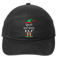 The Sassy Elf Family Matching Group Christmas Gift Funny 7-Panel Snapback Hat