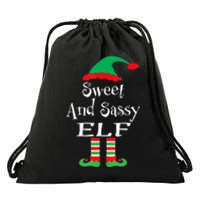 The Sassy Elf Family Matching Group Christmas Gift Funny Drawstring Bag