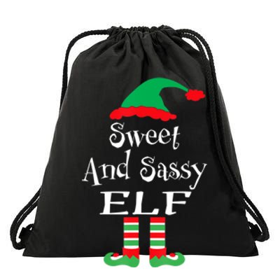 The Sassy Elf Family Matching Group Christmas Gift Funny Drawstring Bag