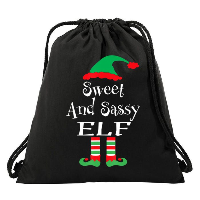 The Sassy Elf Family Matching Group Christmas Gift Funny Drawstring Bag