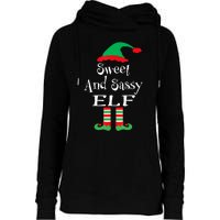 The Sassy Elf Family Matching Group Christmas Gift Funny Womens Funnel Neck Pullover Hood