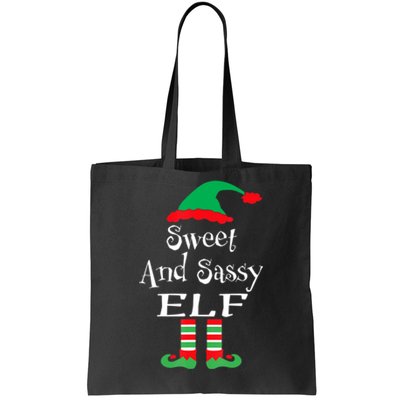 The Sassy Elf Family Matching Group Christmas Gift Funny Tote Bag