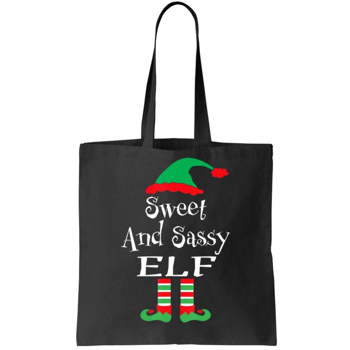 The Sassy Elf Family Matching Group Christmas Gift Funny Tote Bag