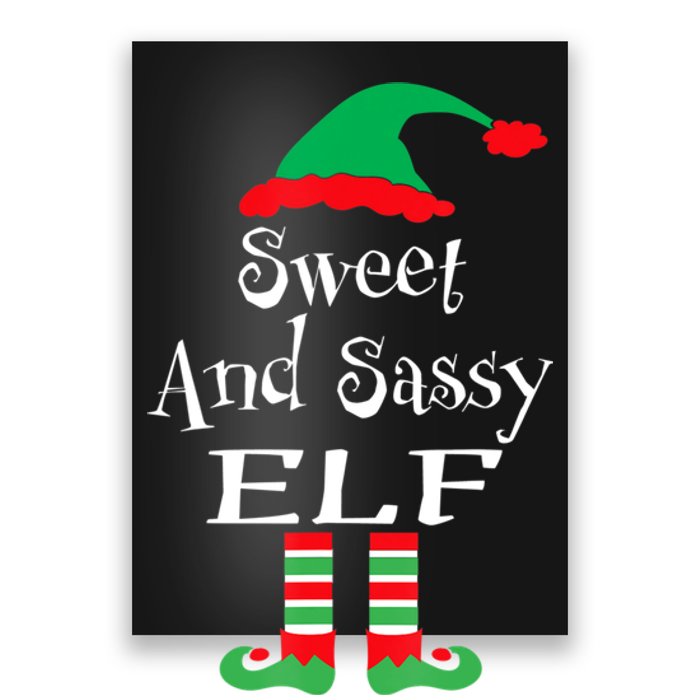 The Sassy Elf Family Matching Group Christmas Gift Funny Poster