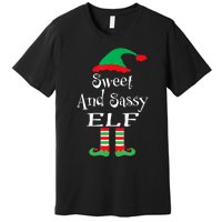 The Sassy Elf Family Matching Group Christmas Gift Funny Premium T-Shirt