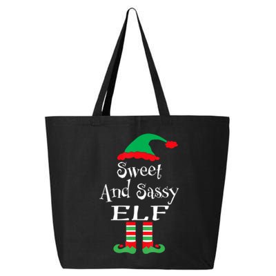 The Sassy Elf Family Matching Group Christmas Gift Funny 25L Jumbo Tote