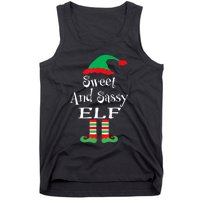 The Sassy Elf Family Matching Group Christmas Gift Funny Tank Top