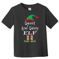 The Sassy Elf Family Matching Group Christmas Gift Funny Toddler T-Shirt