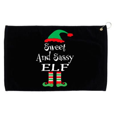 The Sassy Elf Family Matching Group Christmas Gift Funny Grommeted Golf Towel