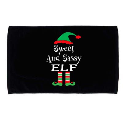 The Sassy Elf Family Matching Group Christmas Gift Funny Microfiber Hand Towel