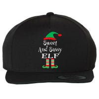 The Sassy Elf Family Matching Group Christmas Gift Funny Wool Snapback Cap