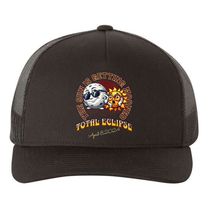 Total Solar Eclipse Chase 2024 Sun Is Getting Mooned Yupoong Adult 5-Panel Trucker Hat