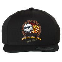 Total Solar Eclipse Chase 2024 Sun Is Getting Mooned Wool Snapback Cap