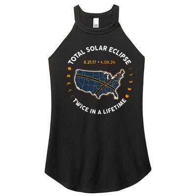 Total Solar Eclipse 2024 Twice In A Lifetime 2017 Totality Women’s Perfect Tri Rocker Tank