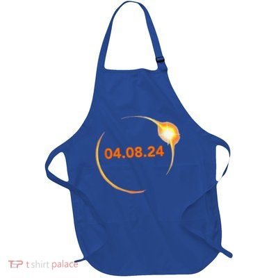 Total Solar Eclipse 04.08.2024 Totality Full-Length Apron With Pockets