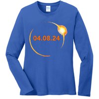 Total Solar Eclipse 04.08.2024 Totality Ladies Long Sleeve Shirt