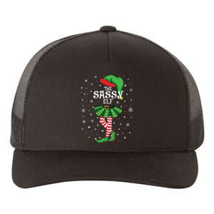 The Sassy Elf Funny Christmas Yupoong Adult 5-Panel Trucker Hat