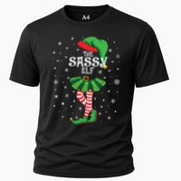 The Sassy Elf Funny Christmas Cooling Performance Crew T-Shirt