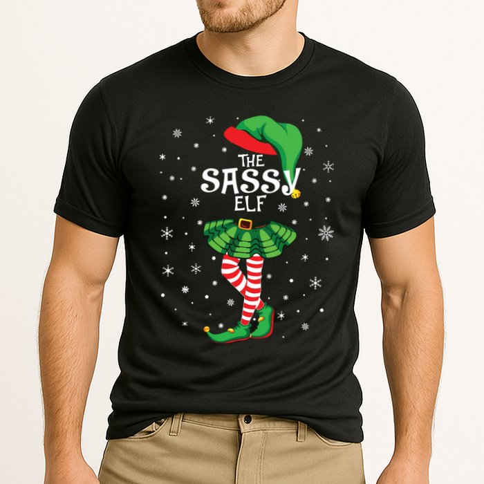 The Sassy Elf Funny Christmas Cooling Performance Crew T-Shirt