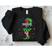 The Sassy Elf Funny Christmas Sweatshirt